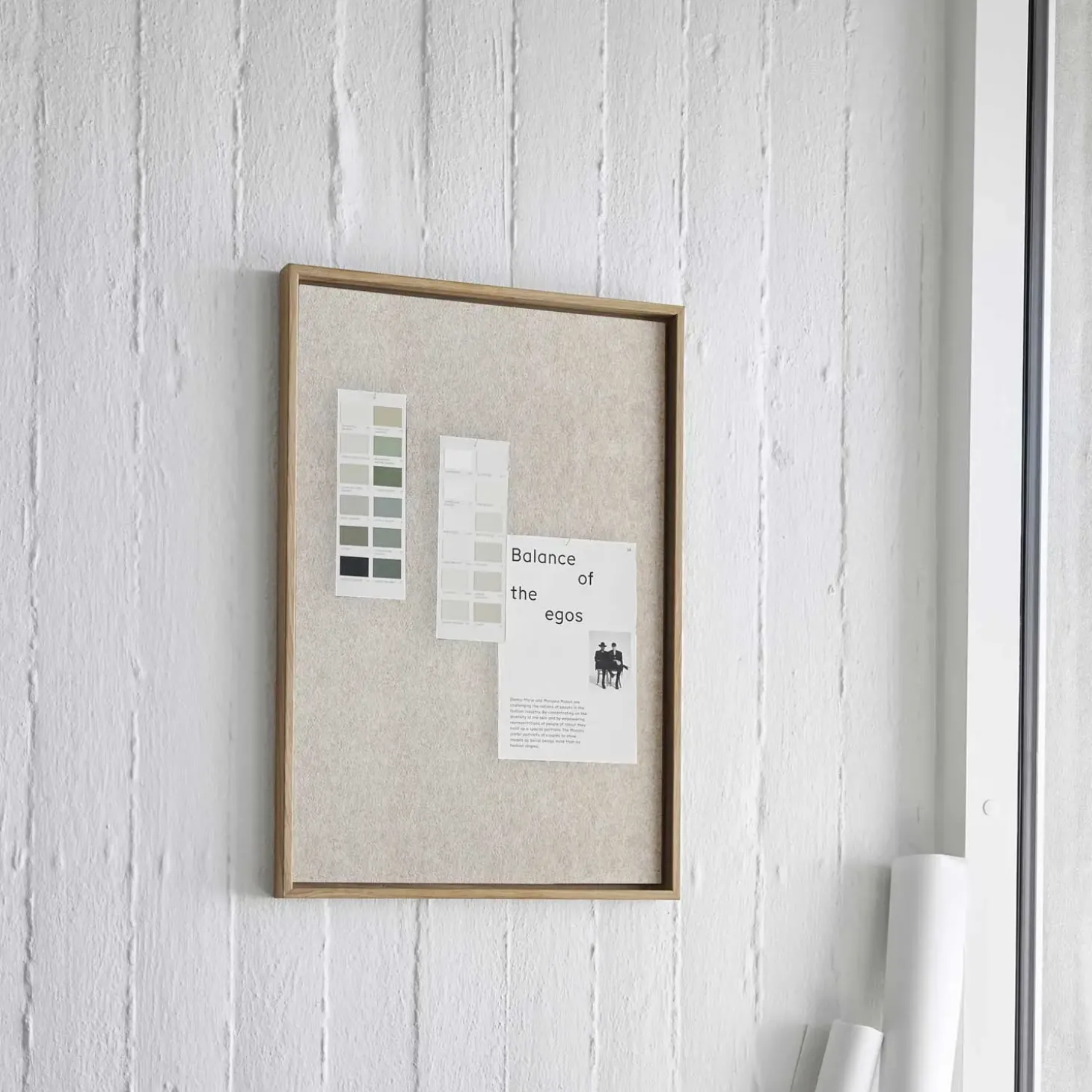 Hemverk - Opslagstavle m. akustiske egenskaber - Recy - Beige - 40x60