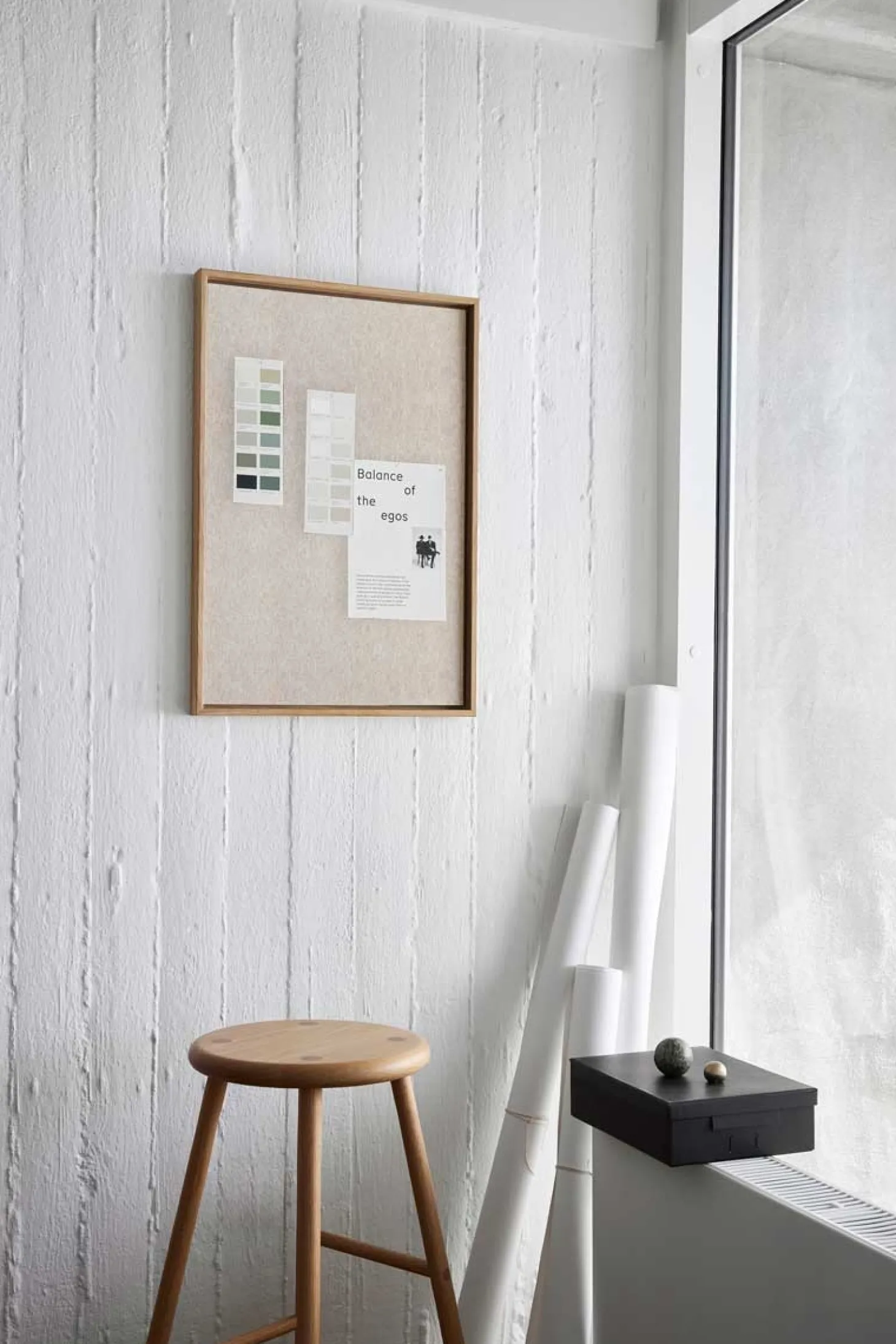 Hemverk - Opslagstavle m. akustiske egenskaber - Recy - Beige - 40x60