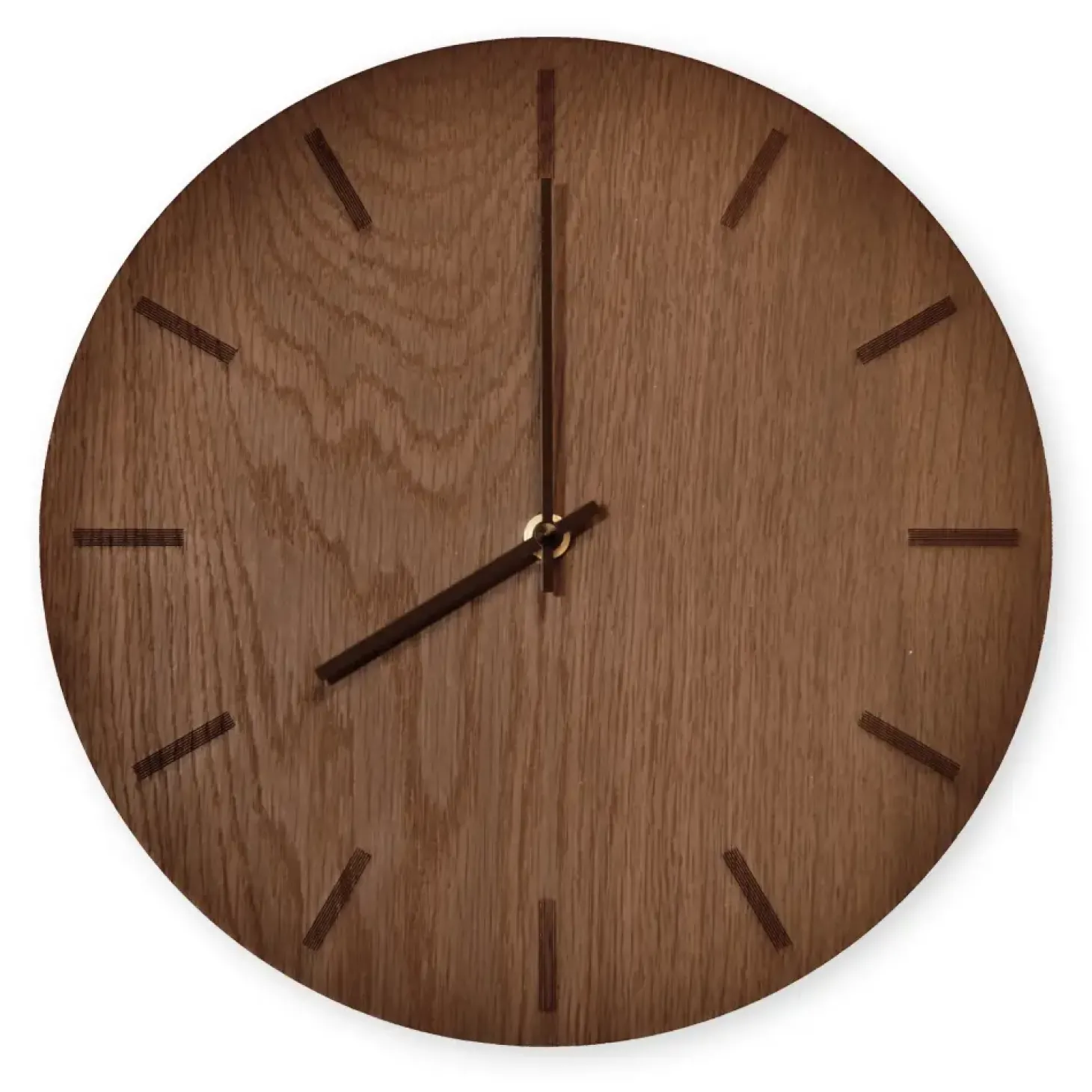 Hemverk - Vægur - Dark Oak - Mørk Eg/Sort - Ø28 cm