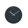 Hemverk - Vægur - Felt grå - Ø28 cm - Sølv visere
