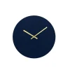 Hemverk - Vægur - Felt Mørkeblå - Ø28 cm - Kobber visere