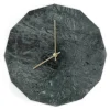 Hemverk - Vægur - Grøn Marmor - Grøn/Guld - Ø28 cm