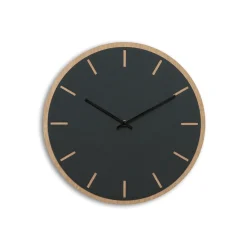 Hemverk - Vægur - Lys Eg/Mørkegrøn - Sorte visere - Ø38 cm