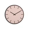 Hemverk - Vægur - Mørk Eg/Powder Dusty Rose - Sorte visere - Ø38 cm