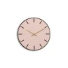 Hemverk - Vægur - Mørk Eg/Powder Dusty Rose - Kobber visere - Ø28 cm