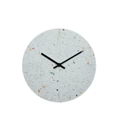 Hemverk - Vægur - Multicolour m. sorte visere - Ø25 cm