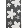 Horredsmattan - tæppe - Flower - 70 x 150 cm - sort