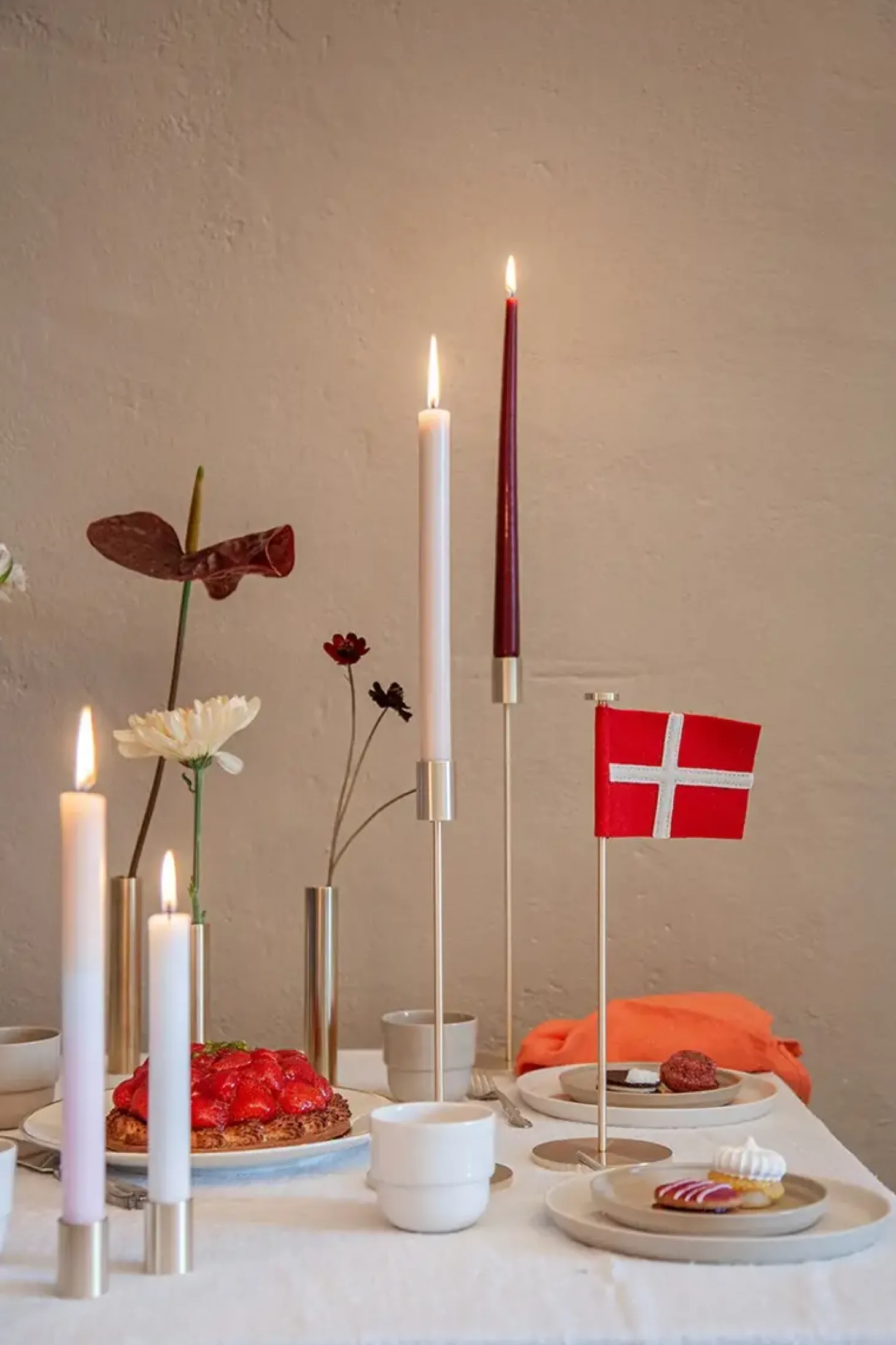 Hove Home - High Light lysestage - Rustfrit stål - H36 cm