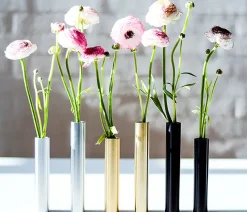 Hove Home - Slim Vase Rustfri stål - Højde 14 cm