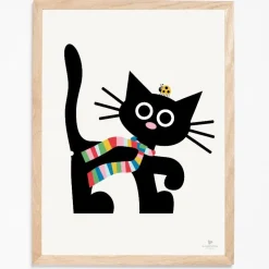 KAI Copenhagen - Plakat med kat - 50x70 cm.