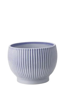 Knabstrup Keramik - urtepotteskjuler Ø 16 cm ripple lavender