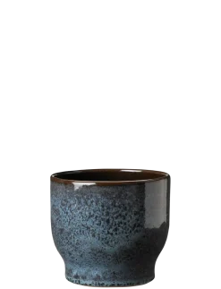 Knabstrup Keramik - urtepotteskjuler Ø 14,5 cm ocean green