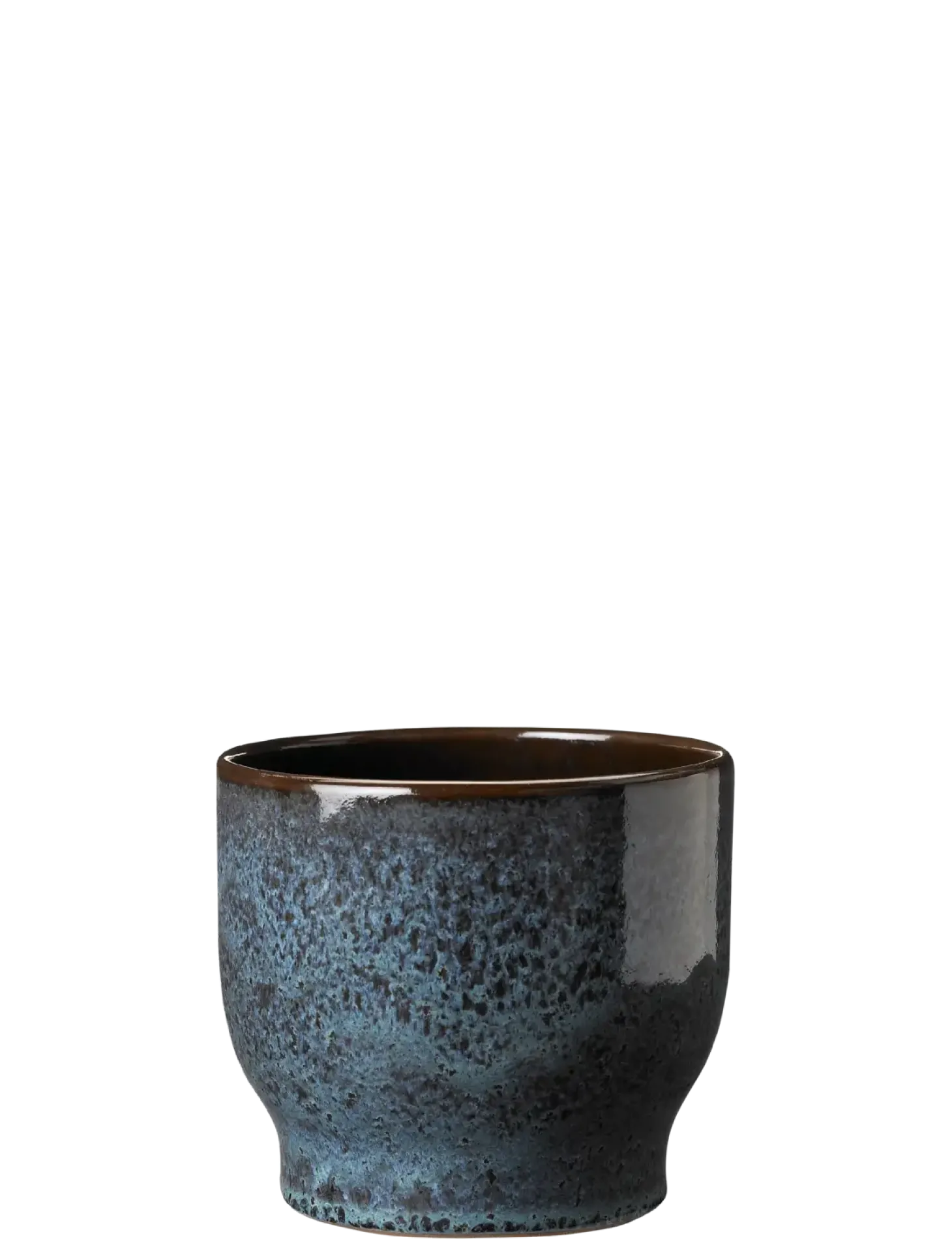 Knabstrup Keramik - urtepotteskjuler Ø 14,5 cm ocean green