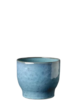 Knabstrup Keramik - urtepotteskjuler Ø 14.5 cm dusty blue