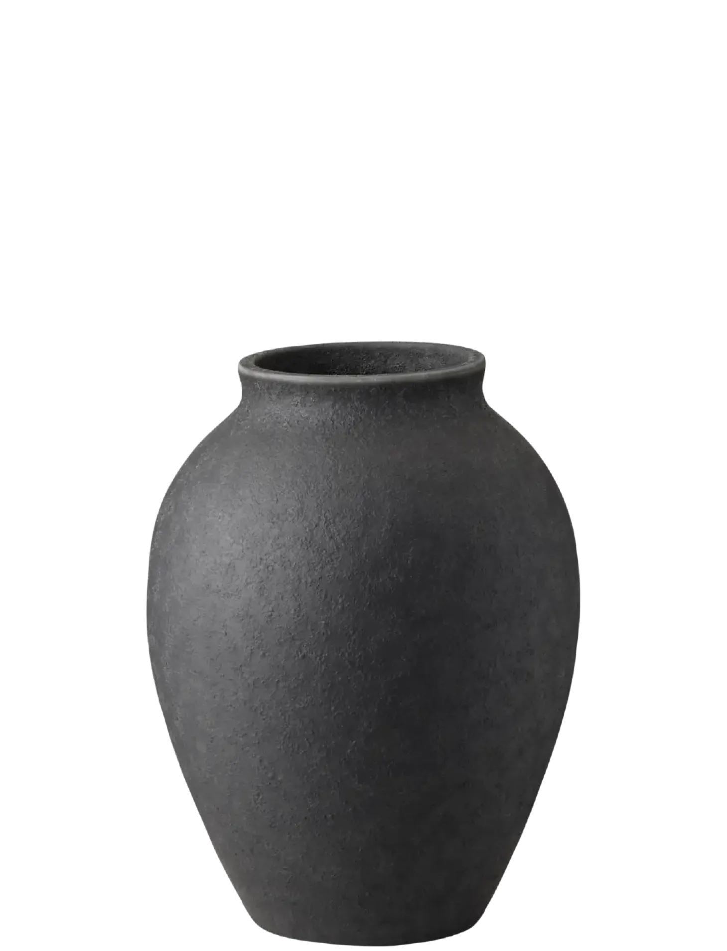 Knabstrup Keramik - vase H 12.5 cm black