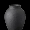 Knabstrup Keramik - vase H 20 cm black