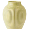 Knabstrup Keramik - vase H 27 cm ripple yellow