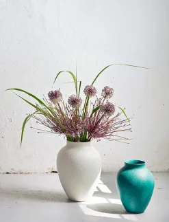 Knabstrup Keramik - vase H 27 cm verdigris green