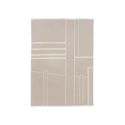 Kristina Dam - Architecture Throw, Beige/Off-White