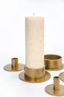 Kunstindustrien - Circle lysestage Ø5 cm - Guld