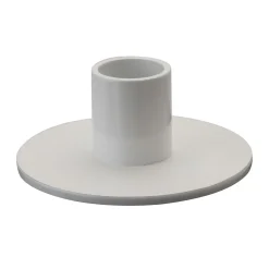 Kunstindustrien - Circle lysestage - Ø 2,2 stearinlys, base Ø8 cm - Hvid