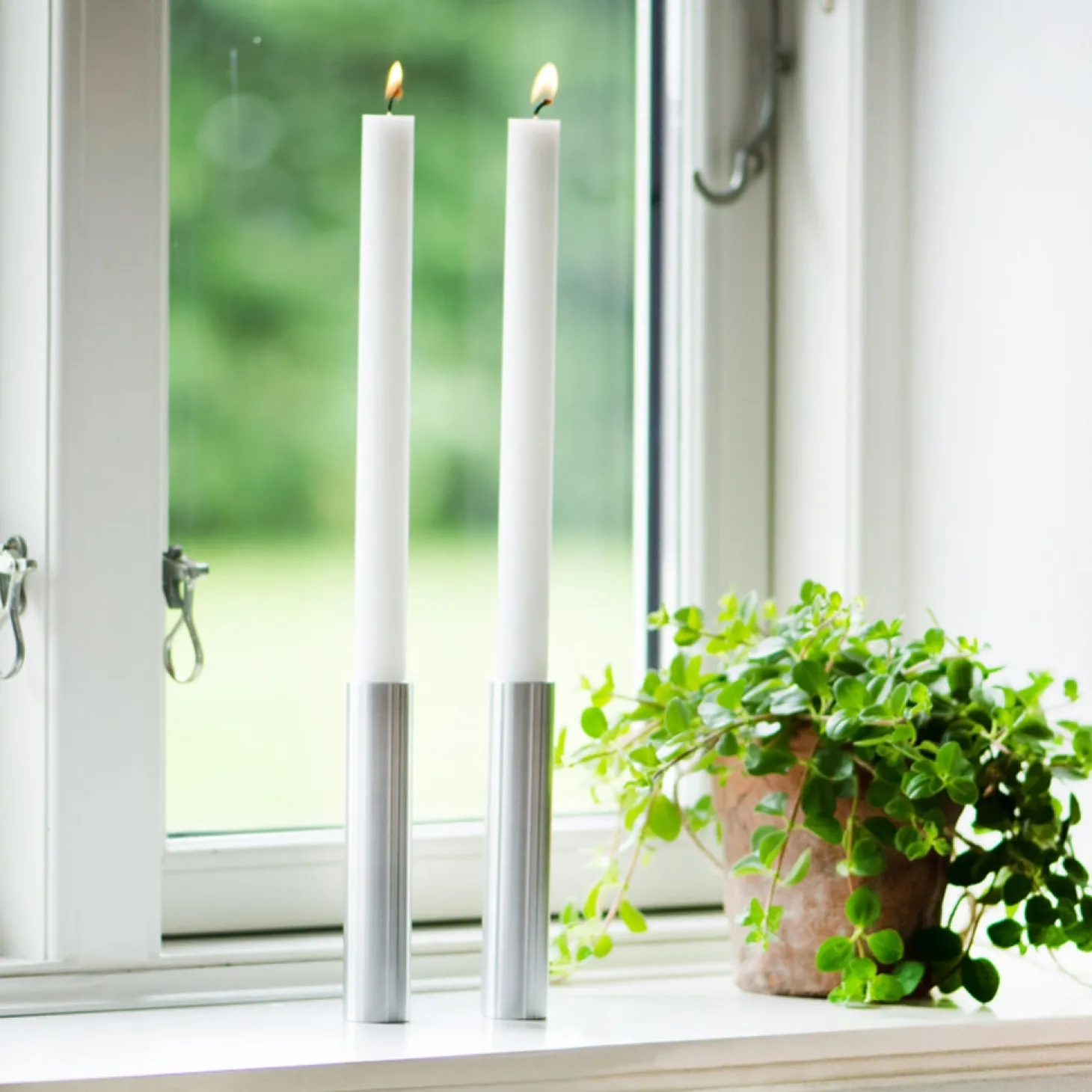 Kunst Industrien - Slim Light lysetage rustfri stål - Højde 17 cm