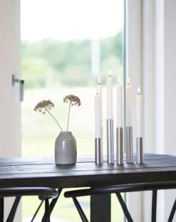 Kunstindustrien - Slim Light lysetage rustfri stål - Højde 10 cm