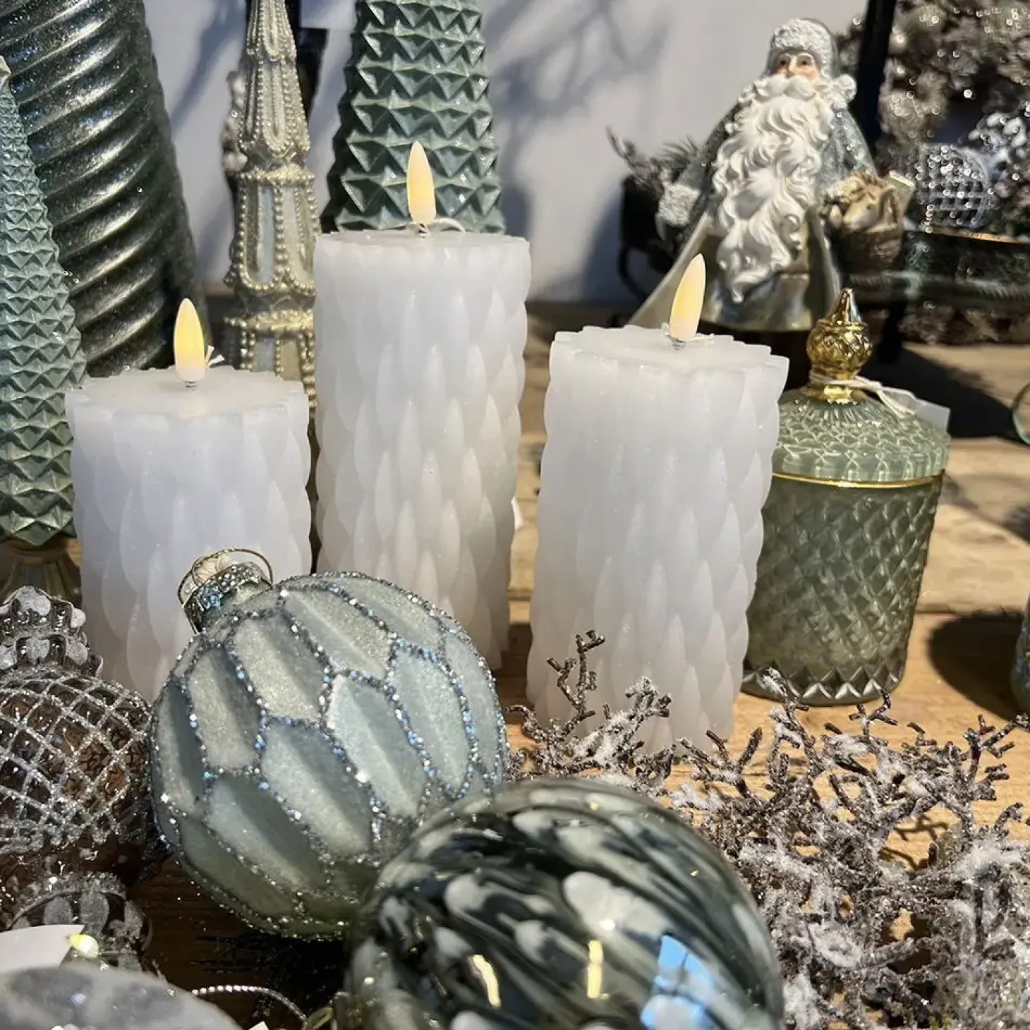 La Vida - LED Bloklys Pattern - Hvid