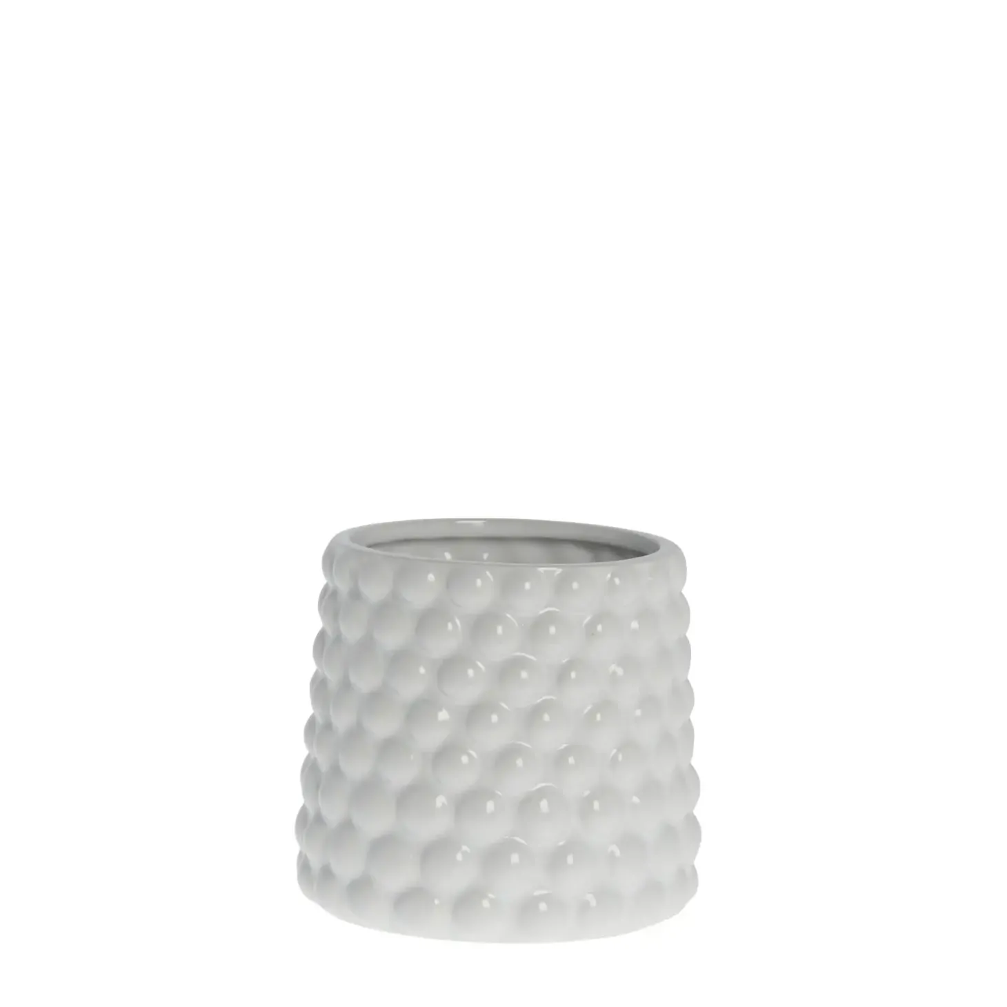 Lene Bjerre - Dotsie urtepotteskjuler Ø14cm hvid