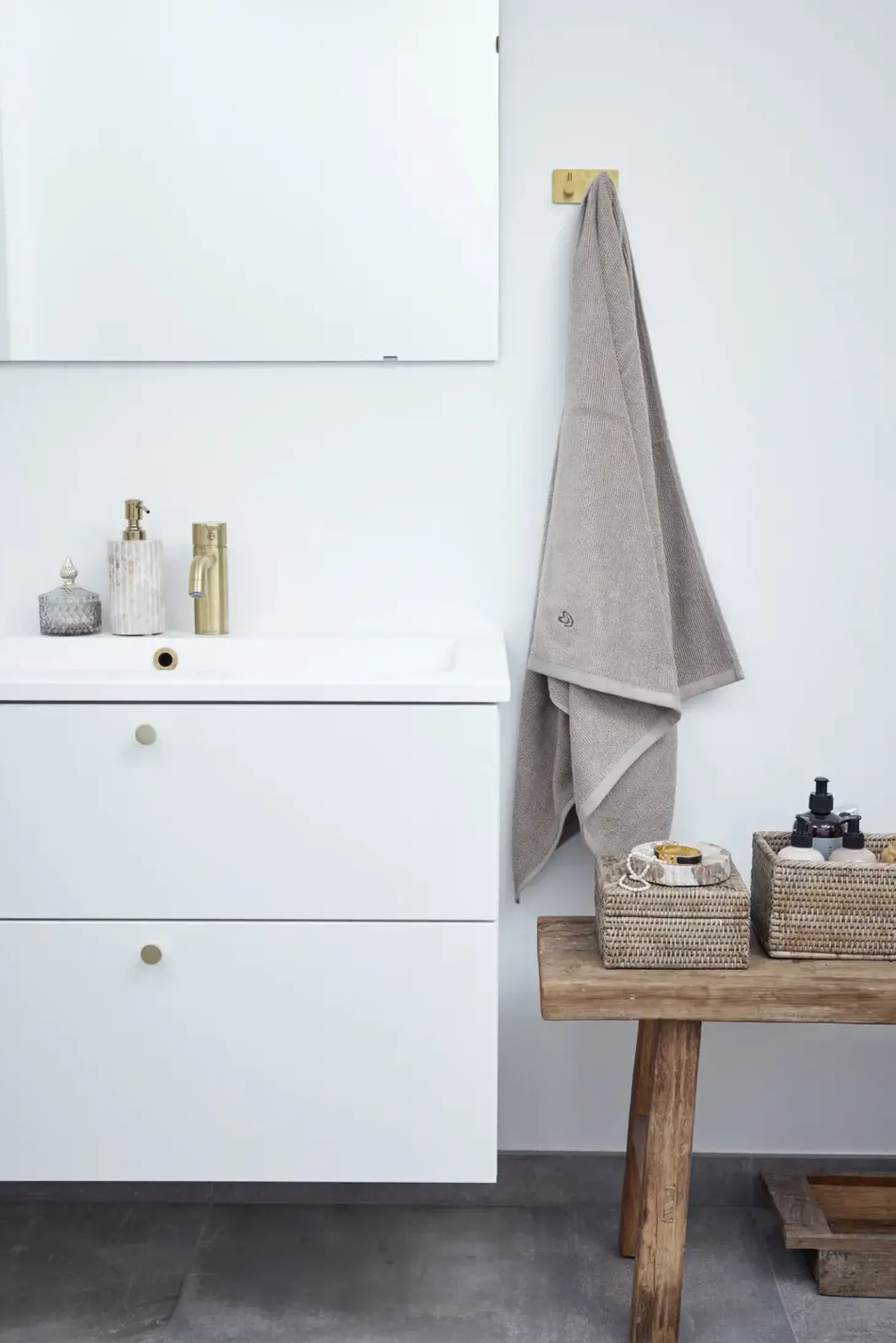 Lene Bjerre - Eliana sæbeskål/smykkeskål ø12 cm. sand marmor