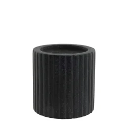 Lene Bjerre - Eliana stage til bloklys 10 cm. sort marmor