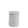 Lene Bjerre - Ellia krukke 9x9 cm. hvid marmor