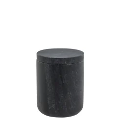 Lene Bjerre - Ellia krukke 9x9 cm. sort marmor