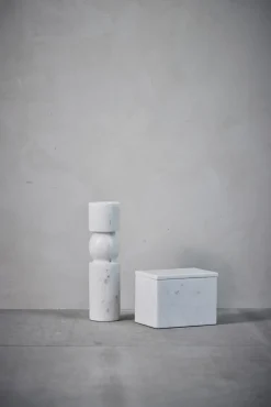 Lene Bjerre - Ellia æske H13 cm. Marmor