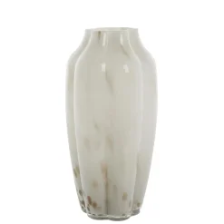 Lene Bjerre - Mara glasvase 31x15 cm. sølvgrå