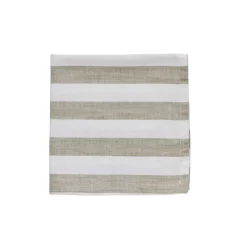 Lene Bjerre - Olivia mundserviet 40x40 cm. beige stribet