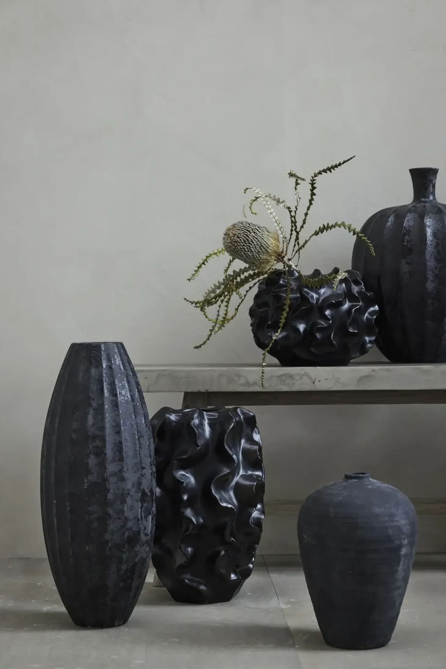 Lene Bjerre - Sannia vase H20,5 cm. sort