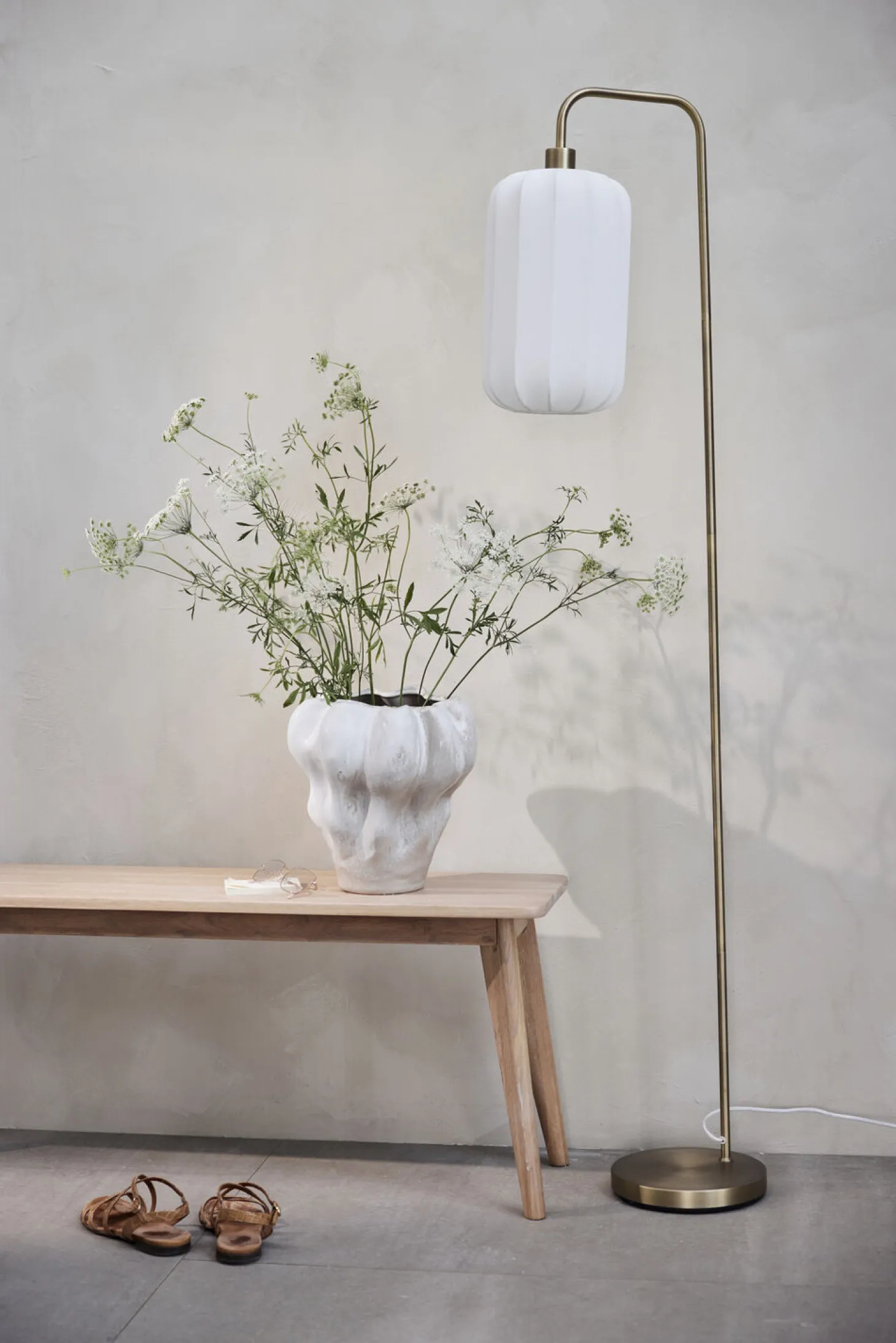 Lene Bjerre - Sashie gulvlampe 160x20 cm. hvid