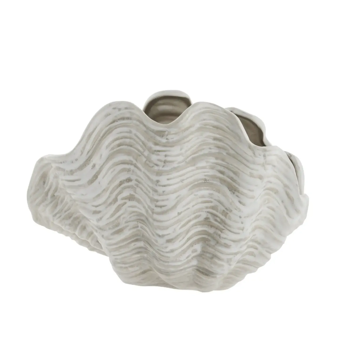 Lene Bjerre - Sheline musling vase 26x19,5 cm. sand