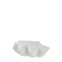 Lene Bjerre - Shella muslingeskål 25x18,5 cm. hvid hvid