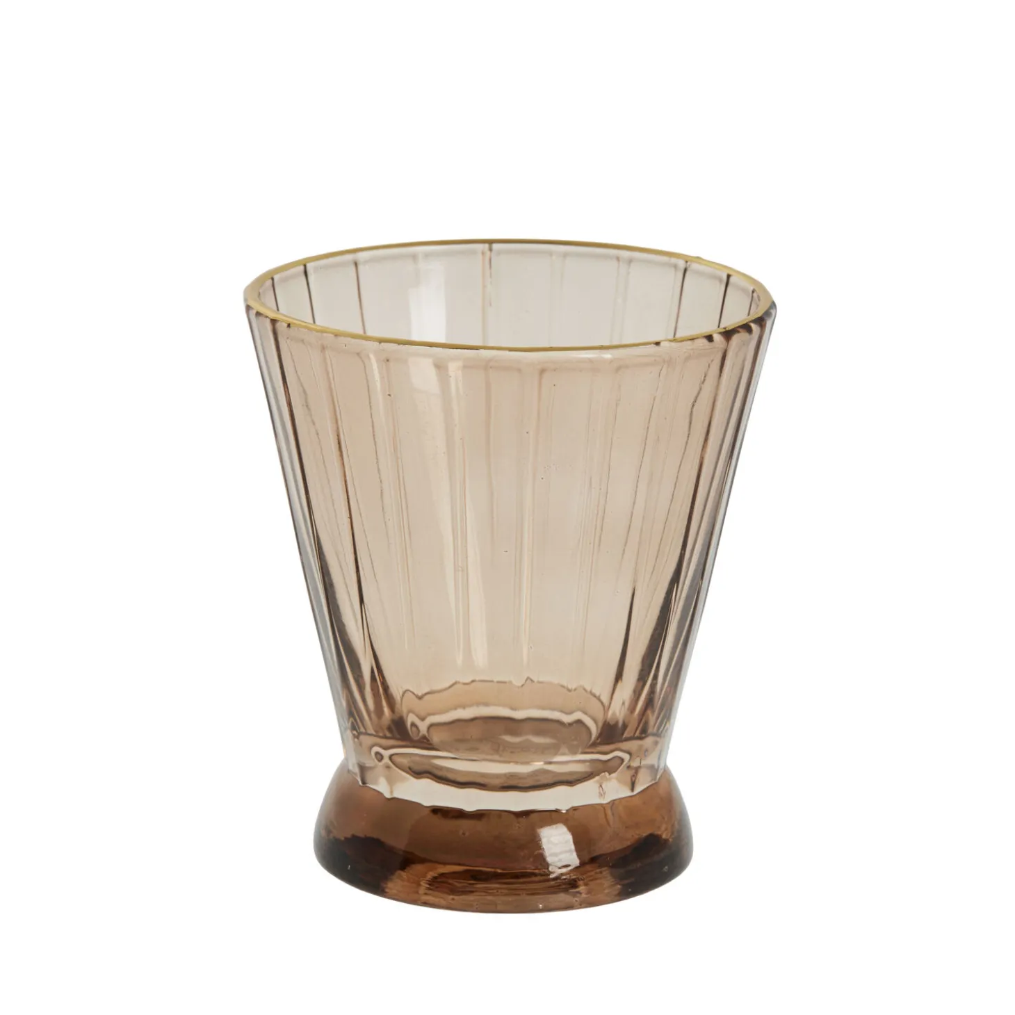 Lene Bjerre - Sisia fyrfadsstage H8,5 cm. gyldenbrun