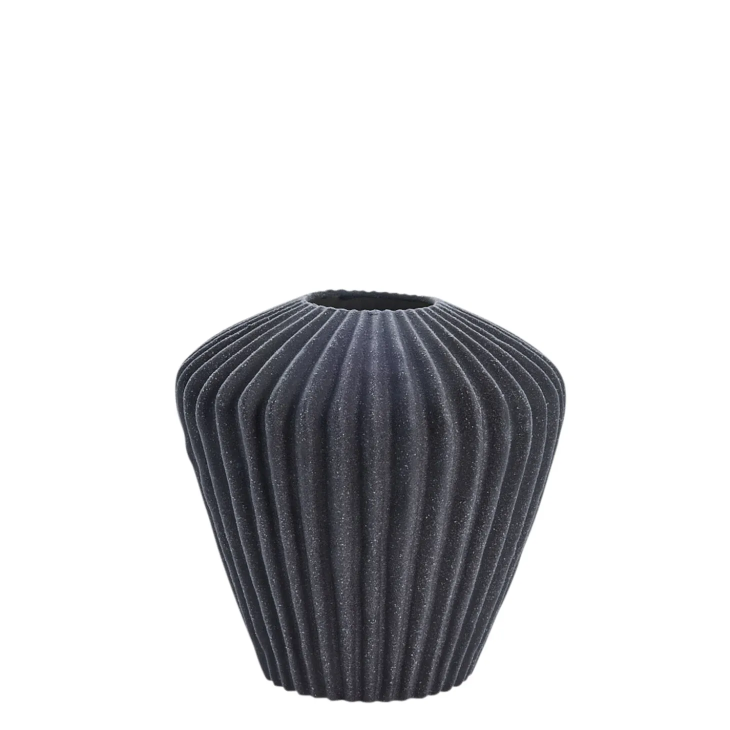 Lene Bjerre - Susia vase H16,5 cm. mørkegrå