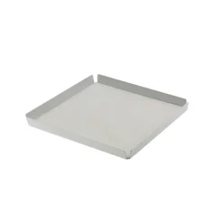 LindDNA bakke - Tray square small (nupo metallic/alu metallic)