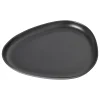 LindDNA - Stoneware Platter Plate, Black