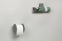 LindDNA - Toiletrulleholder - Nupo Black/ Alu Black
