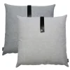Louise Smærup - Pude, canvas - Light Grey (50x50 cm.)