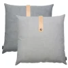 Louise Smærup - Pude, canvas - Light Grey (50x50 cm.)
