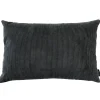 Louise Smærup - Pude Corderoy - Dark Grey (80x50 cm)