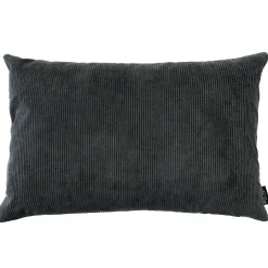 Louise Smærup - Pude Corderoy - Dark Grey (80x50 cm)