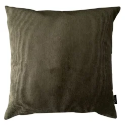 Louise Smærup - Pude, fløjl u. strop - Army (50x50 cm.)